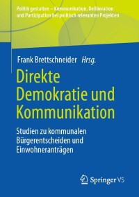 Cover image: Direkte Demokratie und Kommunikation 9783658396220