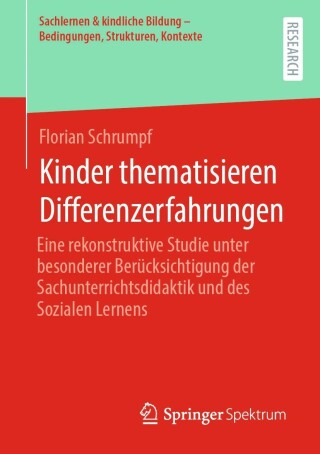Cover image: Kinder thematisieren Differenzerfahrungen 9783658396503