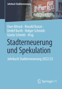 Cover image: Stadterneuerung und Spekulation 9783658396589