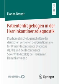 Imagen de portada: Patientenfragebögen in der Harninkontinenzdiagnostik 9783658397661