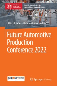 Omslagafbeelding: Future Automotive Production Conference 2022 9783658399276