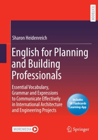 صورة الغلاف: English for Planning and Building Professionals 9783658399603