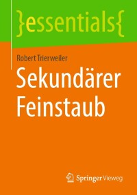 Cover image: Sekundärer Feinstaub 9783658401566