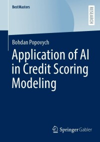 Cover image: Application of AI in Credit Scoring Modeling 9783658401795