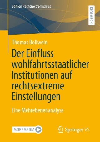 Immagine di copertina: Der Einfluss wohlfahrtsstaatlicher Institutionen auf rechtsextreme Einstellungen 9783658402778