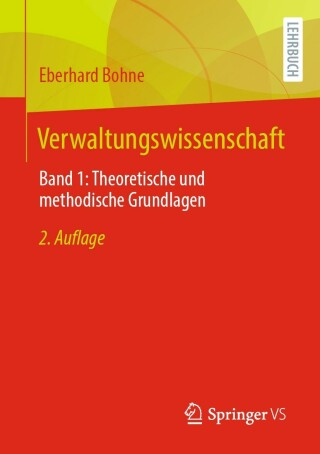 Cover image: Verwaltungswissenschaft 2nd edition 9783658402990