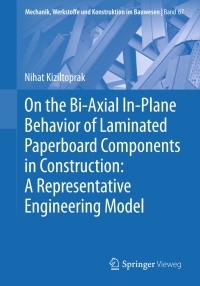 Cover image: On the Bi-Axial In-Plane Behavior of Laminated Paperboard Components in Construction: A Representative Engineering Model 9783658403171