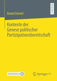 Omslagafbeelding: Kontexte der Genese politischer Partizipationsbereitschaft 9783658406240