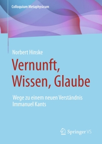 صورة الغلاف: Vernunft, Wissen, Glaube 9783658406318