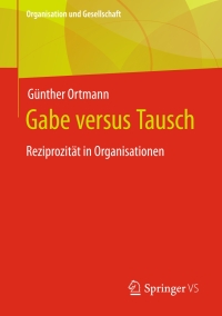 Titelbild: Gabe versus Tausch 9783658409159