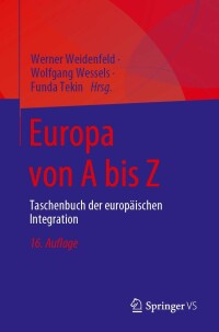 صورة الغلاف: Europa von A bis Z 16th edition 9783658410049