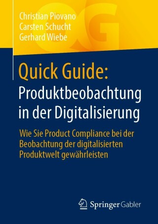 Cover image: Quick Guide: Produktbeobachtung in der Digitalisierung 9783658410360
