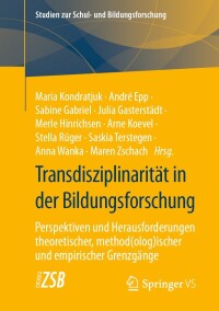 Imagen de portada: Transdisziplinarität in der Bildungsforschung 9783658411381