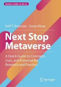 Cover image: Next Stop Metaverse 9783658411794