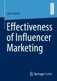 Imagen de portada: Effectiveness of Influencer Marketing 9783658412968