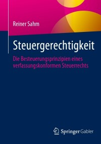 Cover image: Steuergerechtigkeit 9783658413255
