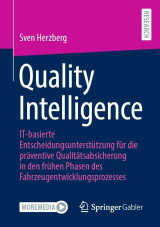 Imagen de portada: Quality Intelligence 9783658413446