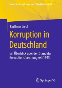 Cover image: Korruption in Deutschland 9783658414573