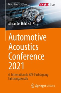 Omslagafbeelding: Automotive Acoustics Conference 2021 9783658414740