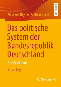 Titelbild: Das politische System der Bundesrepublik Deutschland 13th edition 9783658415051