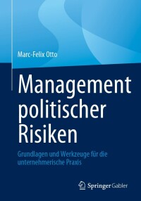 Imagen de portada: Management politischer Risiken 9783658417581