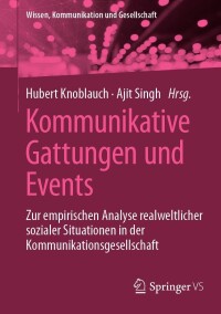 Titelbild: Kommunikative Gattungen und Events 9783658419400