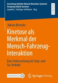 Titelbild: Kinetose als Merkmal der Mensch-Fahrzeug-Interaktion 9783658419479