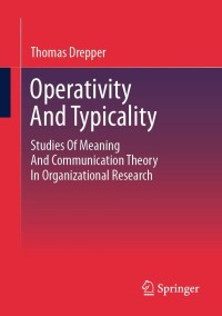 Cover image: Operativity And Typicality 9783658420109