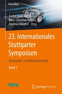 Cover image: 23. Internationales Stuttgarter Symposium 9783658420475
