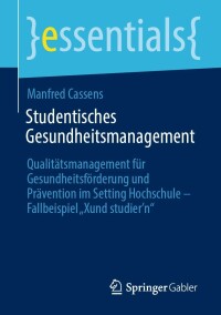 Cover image: Studentisches Gesundheitsmanagement 9783658422752