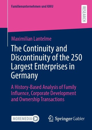 Cover image: The Continuity and Discontinuity of the 250 Largest Enterprises in Germany 9783658423742