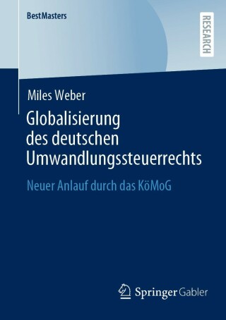 Cover image: Globalisierung des deutschen Umwandlungssteuerrechts 9783658425029
