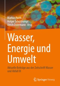 Cover image: Wasser, Energie und Umwelt 9783658426569