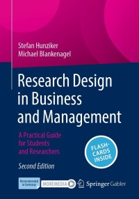 صورة الغلاف: Research Design in Business and Management 2nd edition 9783658427382