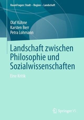 Cover image: Landschaft zwischen Philosophie und Sozialwissenschaften 9783658428792