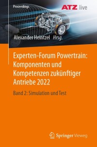 Immagine di copertina: Experten-Forum Powertrain: Komponenten und Kompetenzen zukünftiger Antriebe 2022 9783658429393