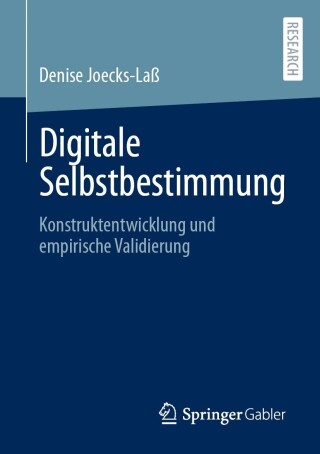 Imagen de portada: Digitale Selbstbestimmung 9783658431310