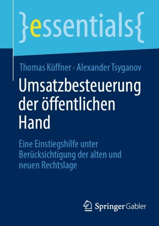 Cover image: Umsatzbesteuerung der öffentlichen Hand 9783658431396