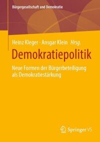 Cover image: Demokratiepolitik 9783658432003