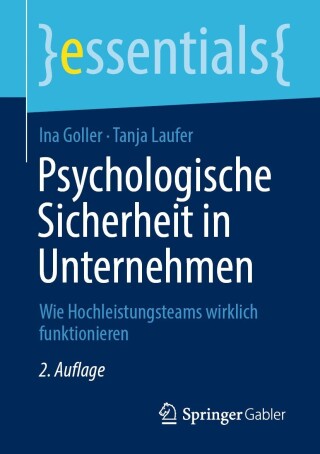 Titelbild: Psychologische Sicherheit in Unternehmen 2nd edition 9783658432508