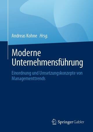 Cover image: Moderne Unternehmensführung 9783658432683