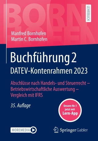 Imagen de portada: Buchführung 2 DATEV-Kontenrahmen 2023 35th edition 9783658433086
