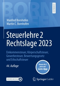 Cover image: Steuerlehre 2 Rechtslage 2023 44th edition 9783658433123