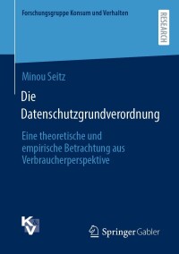 Omslagafbeelding: Die Datenschutzgrundverordnung 9783658433680