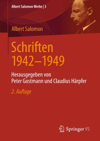 Imagen de portada: Schriften 1942-1949 2nd edition 9783658434861