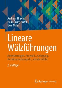 Cover image: Lineare Wälzführungen 2nd edition 9783658438098