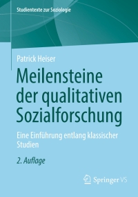 Cover image: Meilensteine der qualitativen Sozialforschung 2nd edition 9783658441272