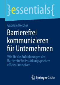 Immagine di copertina: Barrierefrei kommunizieren für Unternehmen 9783658442293