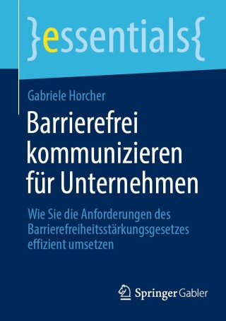Titelbild: Barrierefrei kommunizieren für Unternehmen 9783658442293