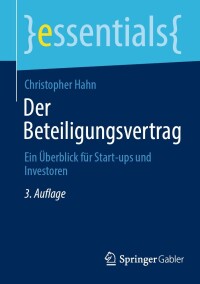 Cover image: Der Beteiligungsvertrag 3rd edition 9783658444273